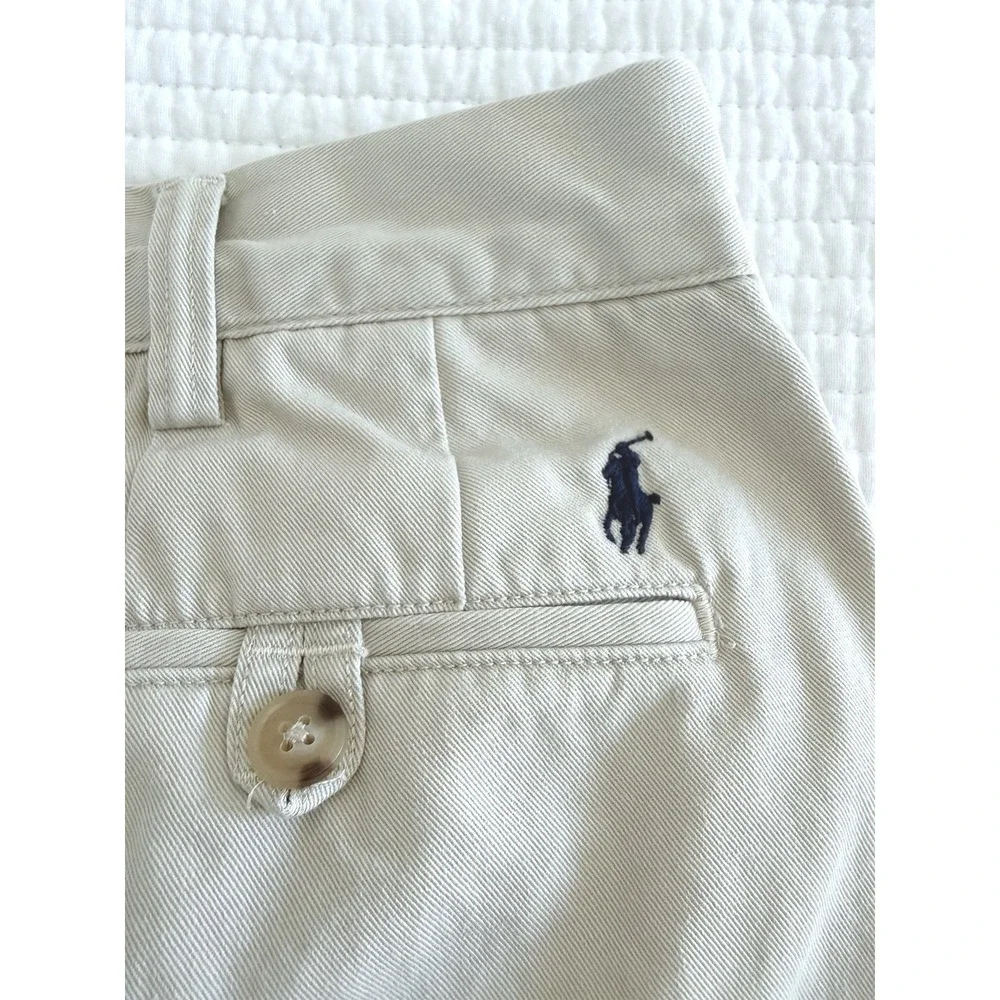 Polo Ralph Lauren Classic Fit Chino Pants Mens 36x34 Tan Khaki Left Hand Twill